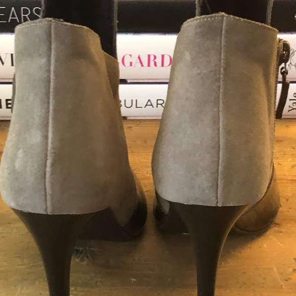 DVF ombre, suede and patent open toe ankle booties - Picture 4 of 9